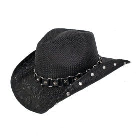 Uomo in Rivestimento E Cappello Da Cowboy a Strisce, in Un'immagine Del