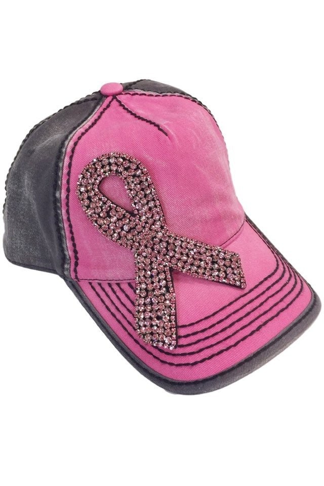 Sale Bling Breast Cancer Awareness Cap
